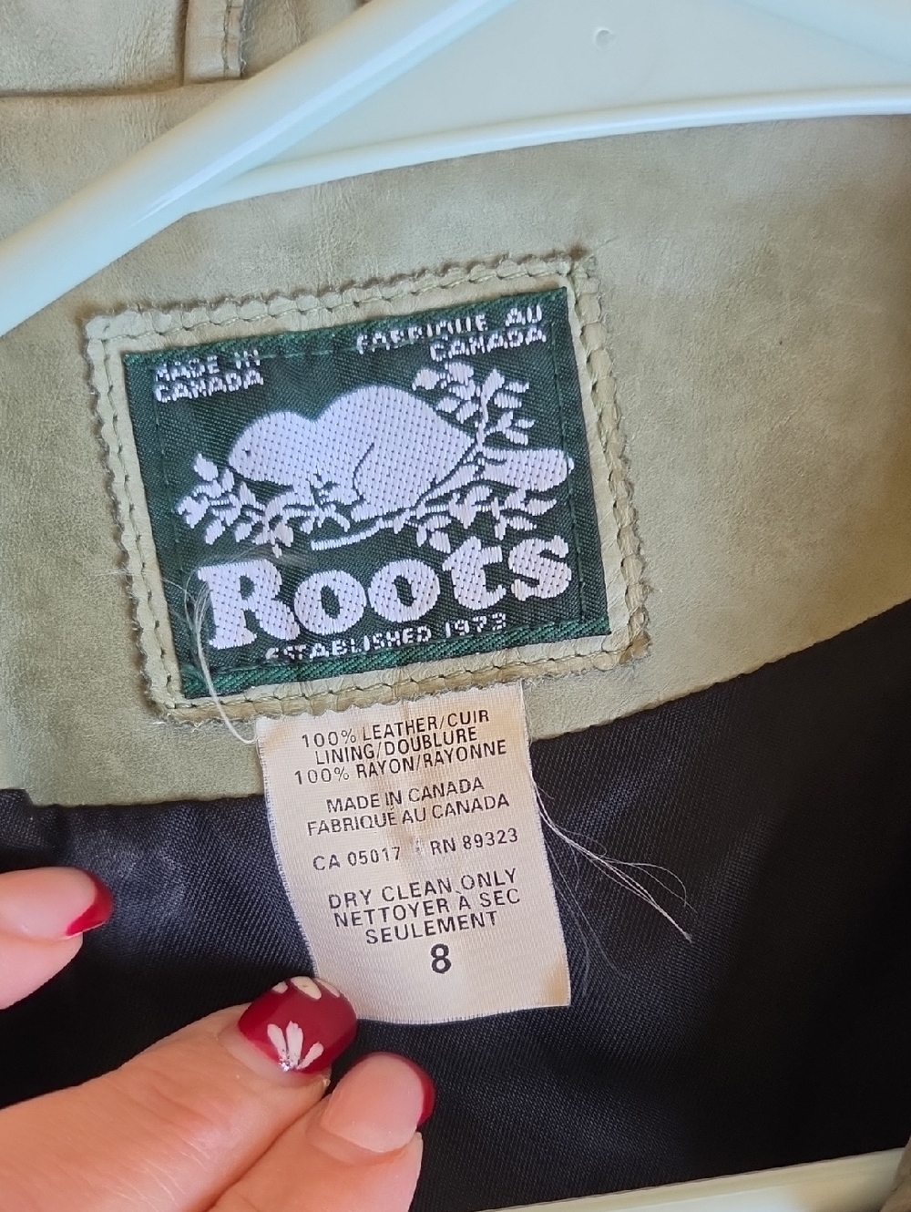 Vintage Roots Leather Green Moto Style Classic Jacket 8 Distressed Leathers - Picture 3 of 6